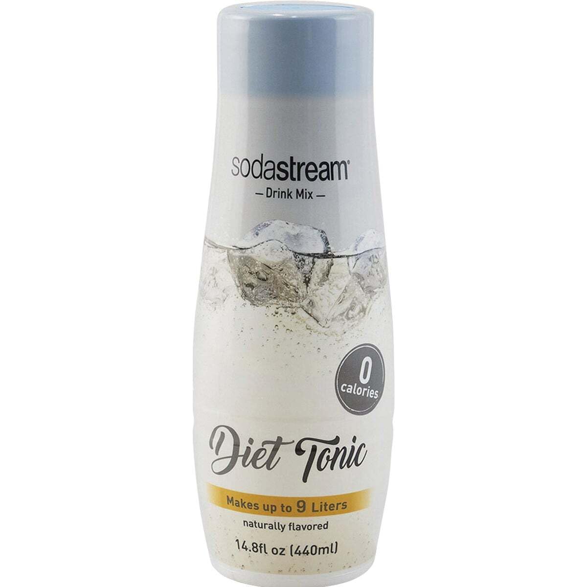 SodaStream Diet Tonic Syrup beside the SodaStream machine for easy prep