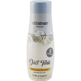 SodaStream Diet Tonic Syrup beside the SodaStream machine for easy prep