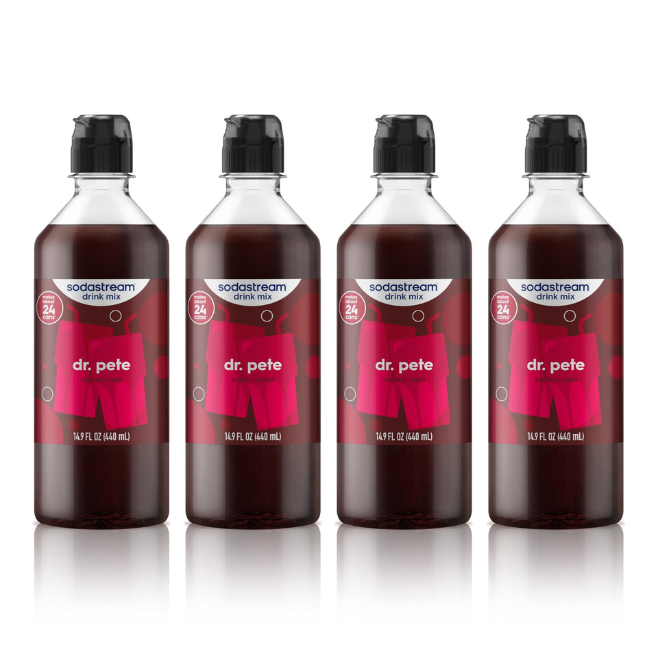 SodaStream Dr Pete New Pour bottle front view for easy fizz