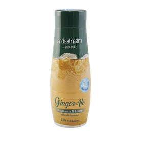 SodaStream Ginger Ale glass pour for fresh sparkling water at gatherings