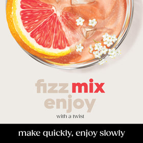 SodaStream Grapefruit & Elderflower ice-cold glass pour with sparkling water