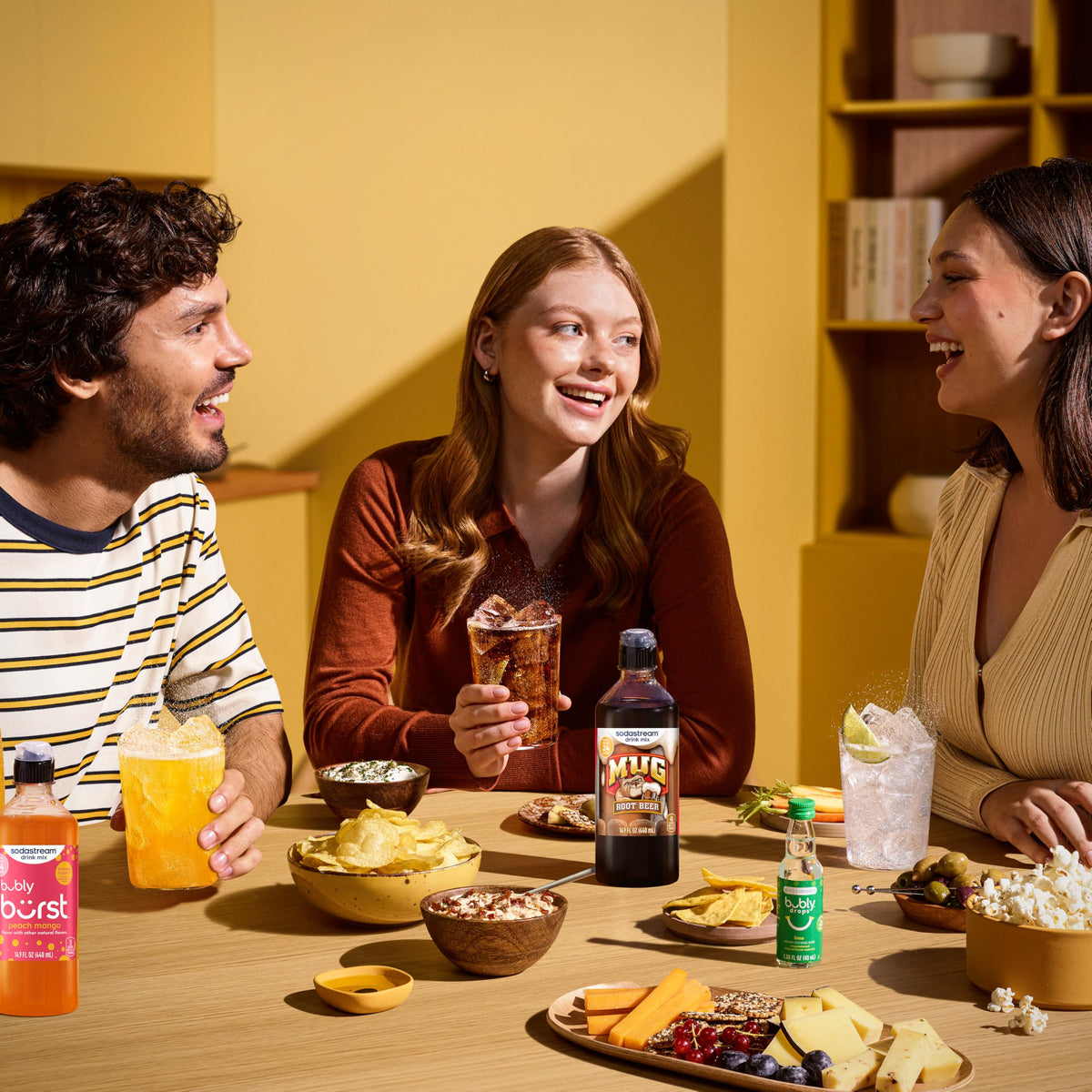 Sodastream Mug Root Beer dining-table setup suggests family-friendly enjoyment.