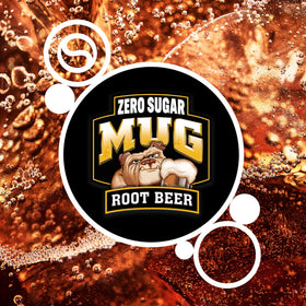 Sodastream Mug Root Beer Zero glass with fizzy, customizable soda