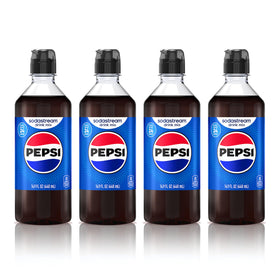 Sodastream Pepsi New Pour bottle front view for easy at-home fizzing