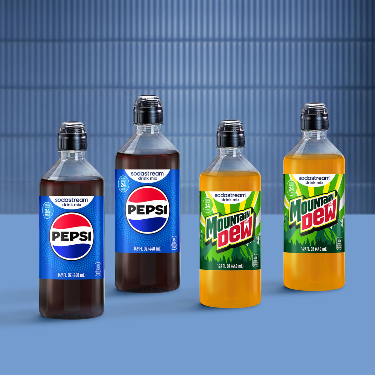 Sodastream Pepsi variety pack front communicates value and generous servings.