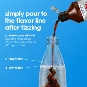 Sodastream Pepsi variety pack glass serve—shareable, bubbly refreshment for gatherings.