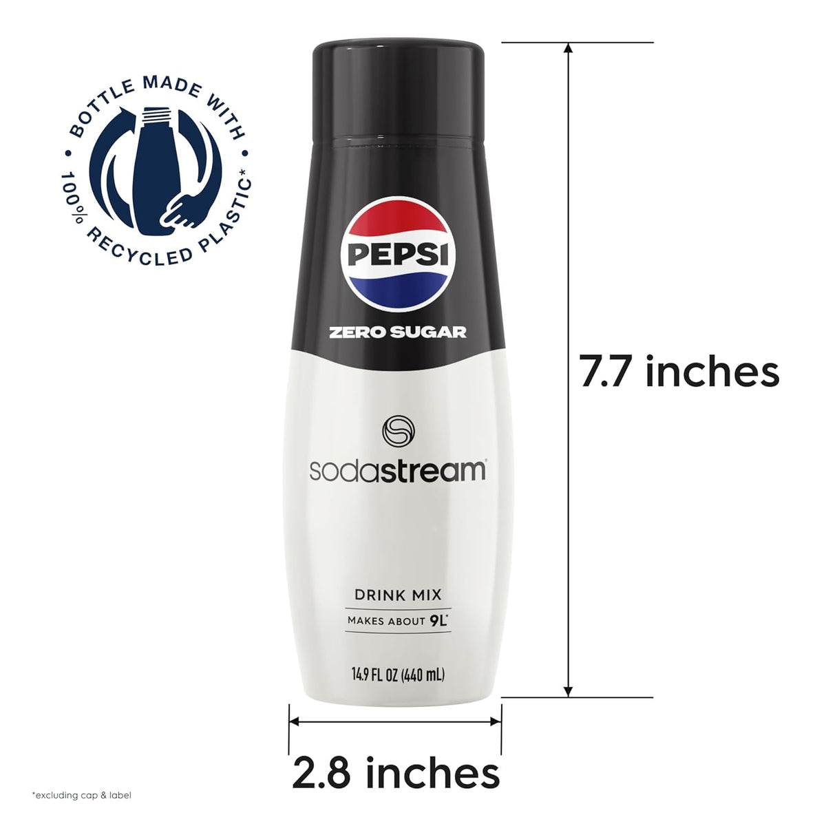 Family-friendly fizz at home with SodaStream Pepsi Zero Sugar mix.