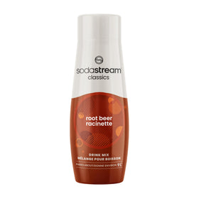 SodaStream Root Beer Syrup bottle for easy at-home sparkling drinks with less sugar.