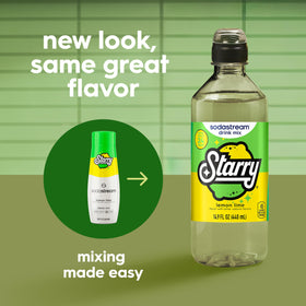 Sodastream Starry New Pour Bottle with a clear fill line for precise mixing.