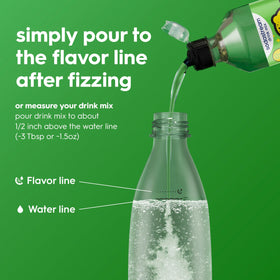 Sodastream Starry flavor mix yields multiple servings from every bottle.