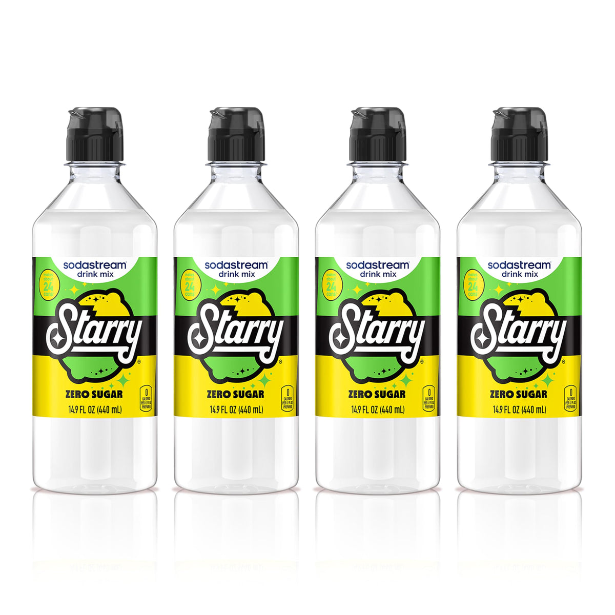SodaStream Starry Zero new pour bottle shows easy pour design for quick fizz.