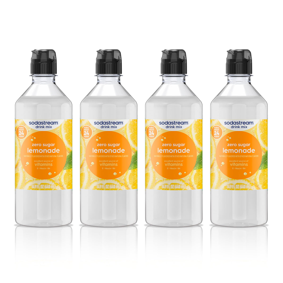 SodaStream Zero Lemonade bottle pour shows easy at-home fizz with zero sugar.