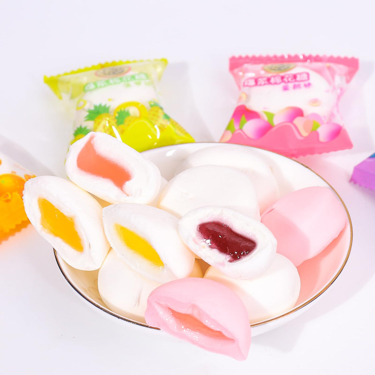 SODGHYTR Marshmallows front package showing five fruit flavors for gifting