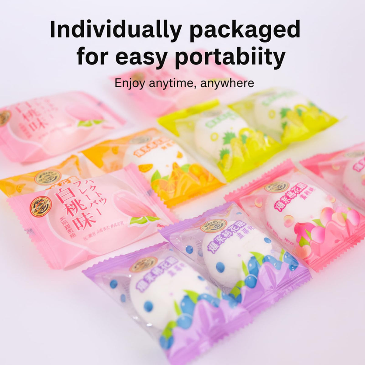 SODGHYTR Marshmallows arranged as a colorful gift for celebrations