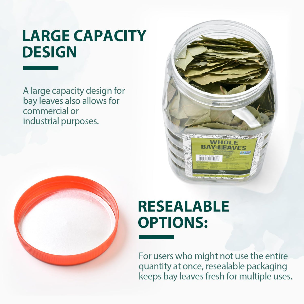 Soeos Bay Leaves from farm-quality source ensure consistent taste