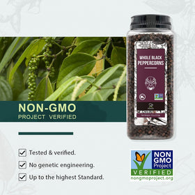 Soeos black peppercorns for beef or pork rubs enhancing depth