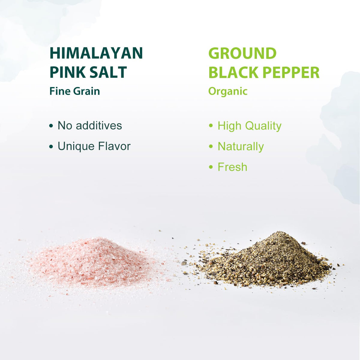 Soeos black pepper grains offer a fruity aroma for everyday seasoning.