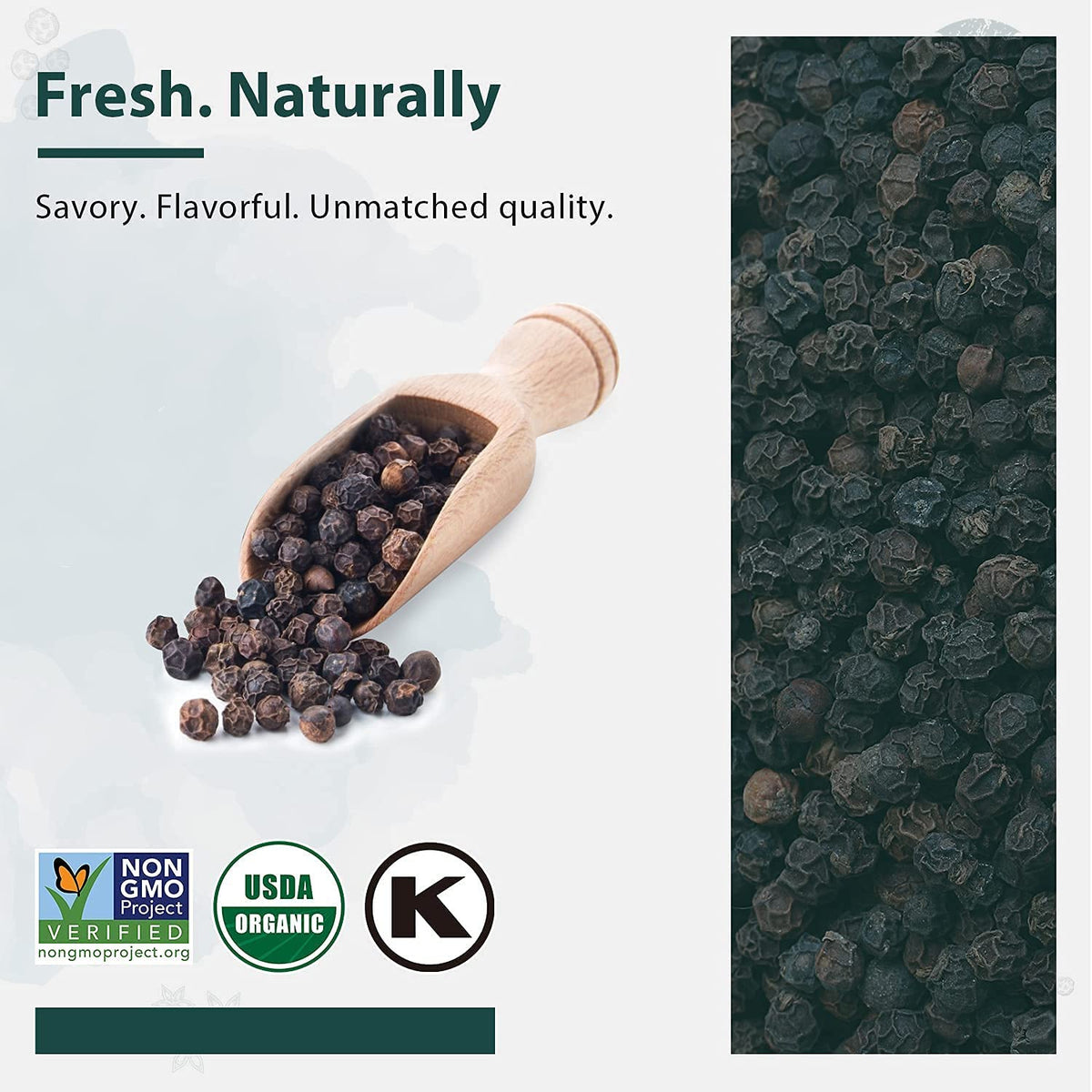 Soeos peppercorns packaged to maintain freshness and aroma.