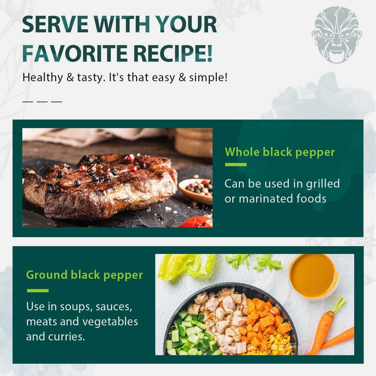 Soeos Black Peppercorns favored by chefs and home cooks for depth