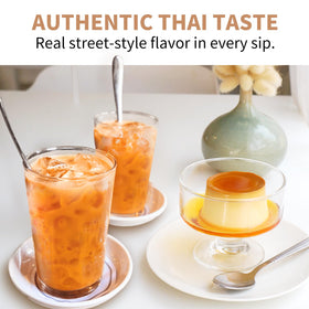 Soeos bubble tea toppings paired with Thai Tea Powder for perfect texture