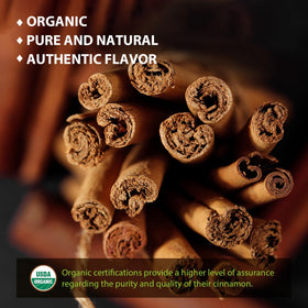 Soeos cinnamon sticks for baking and desserts.