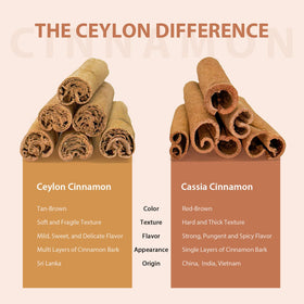 Soeos cinnamon sticks for tea and warm beverages.