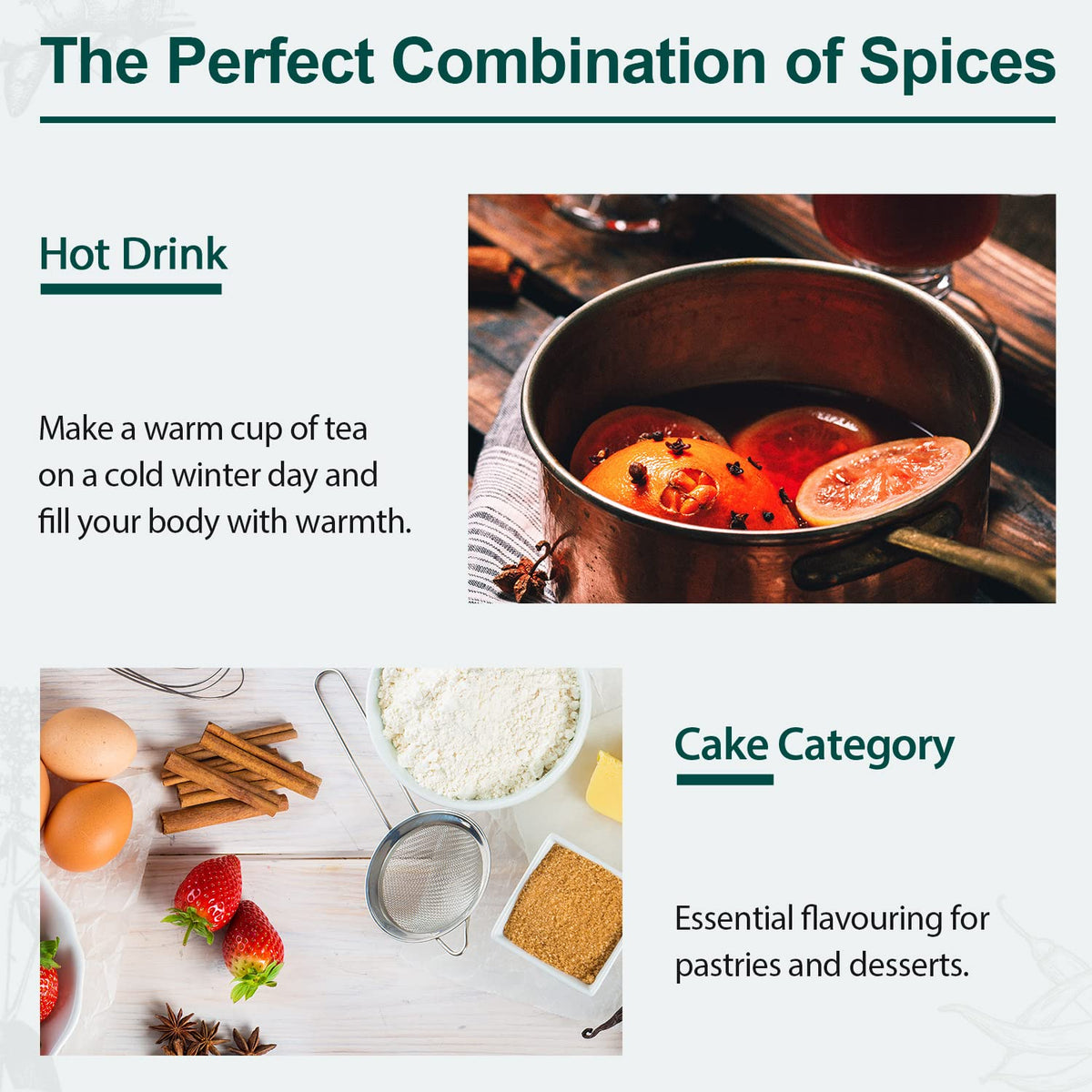 Soeos cinnamon aroma enhances tea and baking experiences