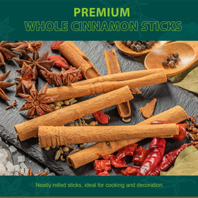 Soeos Cinnamon Sticks deliver rich aroma for beverages and desserts.