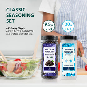 Soeos clear refill bottle on kitchen shelf for visibility.