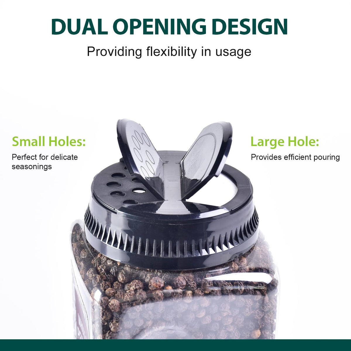 Soeos cooking prep salt pepper dish shows versatility for everyday cooking.