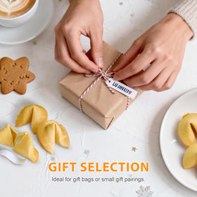 Bulk storage arrangement keeps cookies fresh for gatherings.