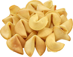 Soeos Fortune Cookies vanilla bulk wrapped for freshness and sharing.