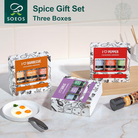 Soeos garlic & herbs spice grinder for savory weeknight meals.