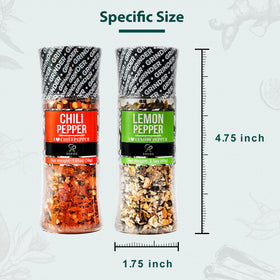 Soeos garlic salt spice grinder for quick flavor boosts.