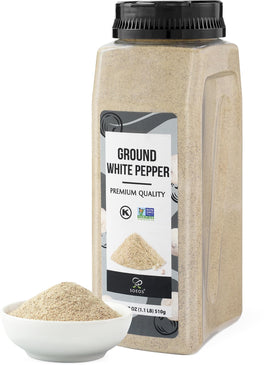 Soeos ground white pepper jar emits a fresh aroma for everyday cooking
