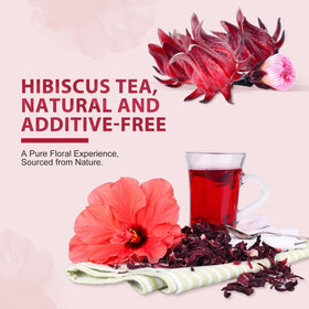 Soeos hibiscus brewed cup, rich amber color and bold tangy notes.