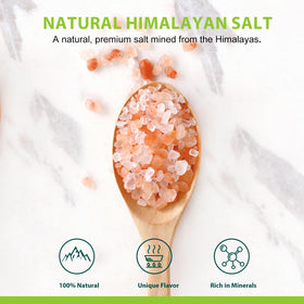 Soeos Himalayan Pink Salt grinder refill bag for easy seasoning