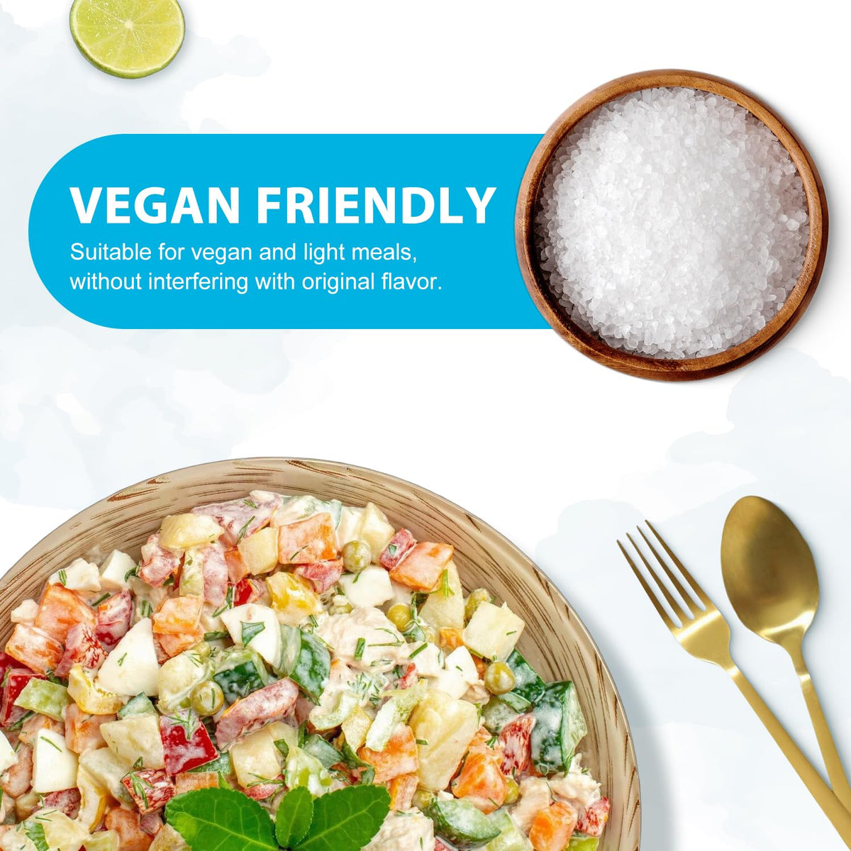 Soeos Himalayan White Salt for cooking uses with versatile seasonings.