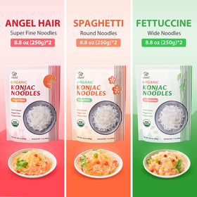 Soeos Konjac Noodles angel hair pack perfect for quick low-carb dishes