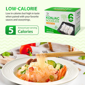 Soeos Konjac Noodles Angel Hair package for light, sauce-friendly dishes.
