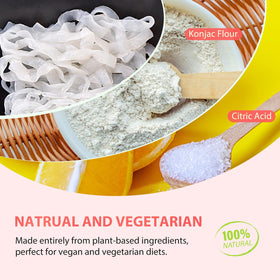 Soeos Konjac Noodles Fettuccine showcases keto and paleo friendly branding.