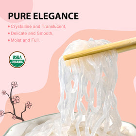 Soeos Konjac Noodles packaging showcases its premium konjac formula