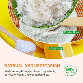 Soeos Konjac Noodles plated with bright herbs.