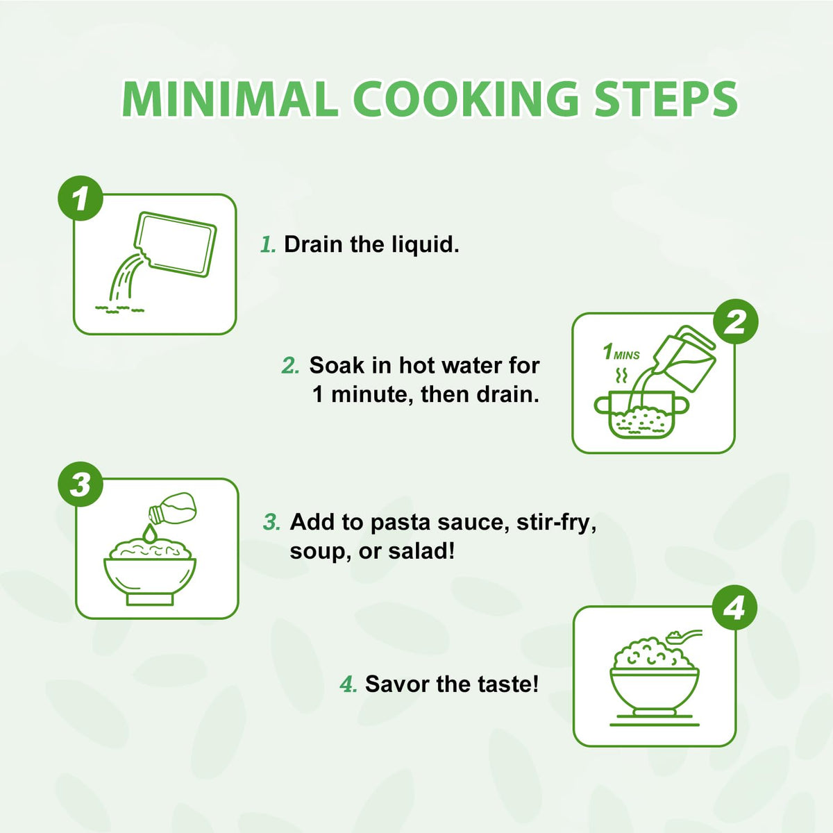 Soeos Konjac Rice with stir-fry plate, demonstrating a balanced, low-carb dinner idea.