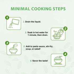 Soeos Konjac Rice with stir-fry plate, demonstrating a balanced, low-carb dinner idea.