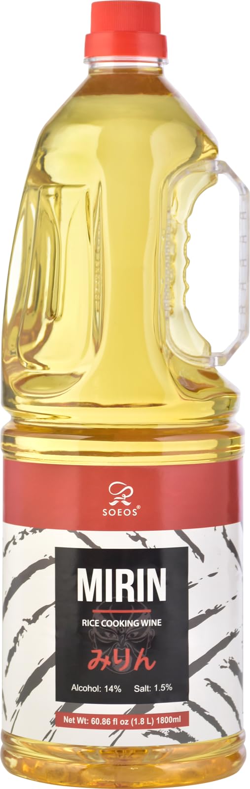Soeos Mirin bottle on shelf highlighting authentic Japanese cooking wine for sauces