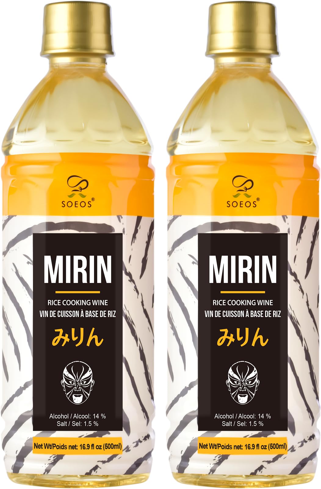 Soeos Mirin bottle pour for versatile cooking and glaze.