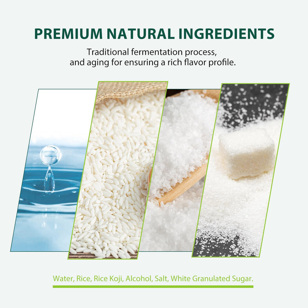 Soeos Mirin packaging ensures clean pours and resealability