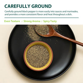 Soeos Organic Ground Black Pepper organic certification label signals trusted quality