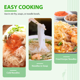 Soeos Organic Konjac Noodles ready-to-meal for meal prep.
